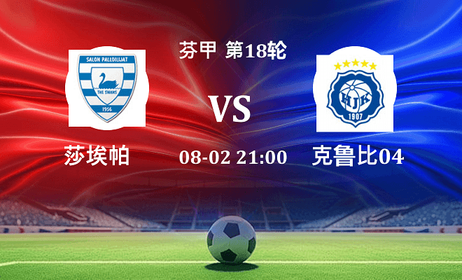 莎埃帕 VS 克鲁比04最新阵容