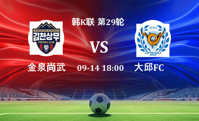 金泉尚武 VS 大邱FC伤病