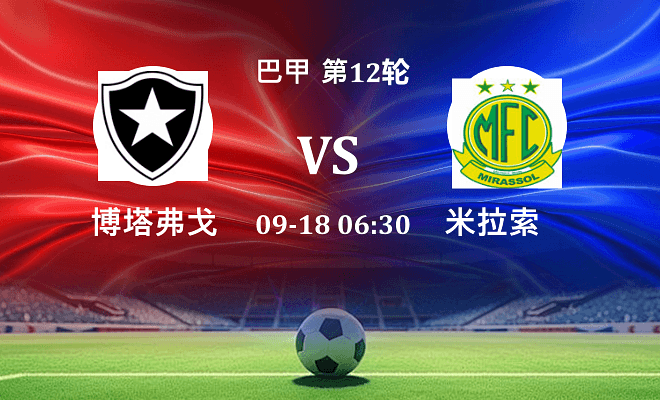 博塔弗戈 VS 米拉索最新阵容