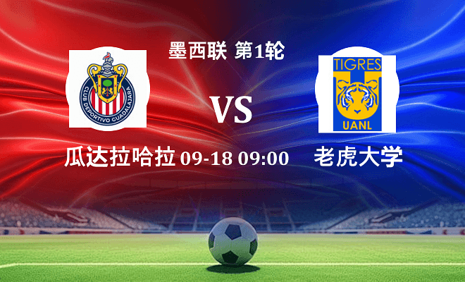 瓜达拉哈拉 VS 老虎大学最新阵容