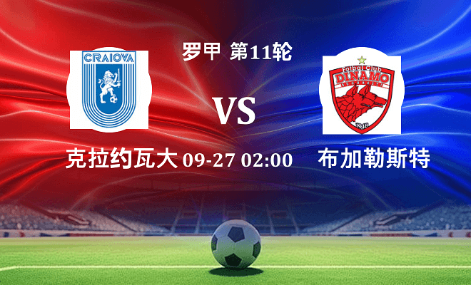 克拉约瓦大学 VS 布加勒斯特迪纳摩最新阵容