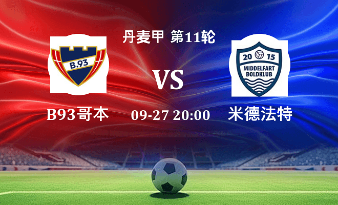 B93哥本哈根 VS 米德法特最新阵容