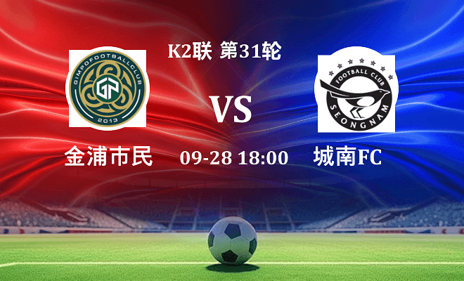 金浦市民 VS 城南FC最新阵容