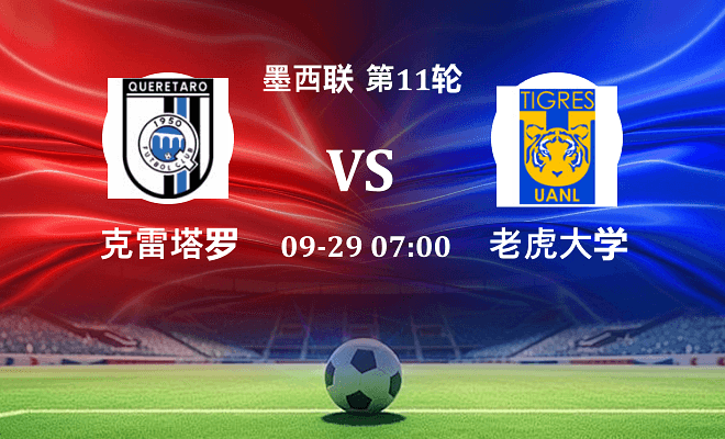 克雷塔罗 VS 老虎大学最新阵容
