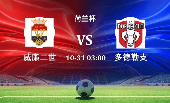 威廉二世 VS 多德勒支最新阵容