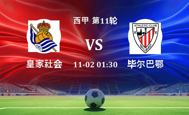 皇家社会 VS 毕尔巴鄂最新阵容