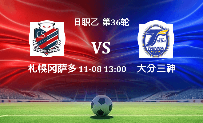 札幌冈萨多 VS 大分三神最新阵容
