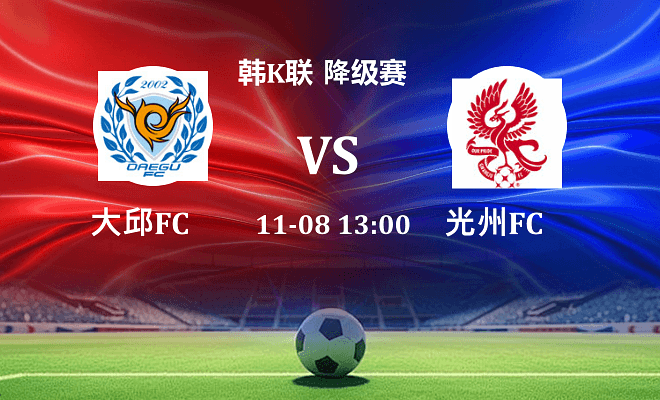 大邱FC VS 光州FC最新阵容