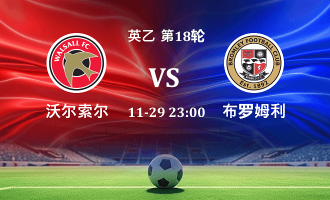 沃尔索尔 VS 布罗姆利伤病