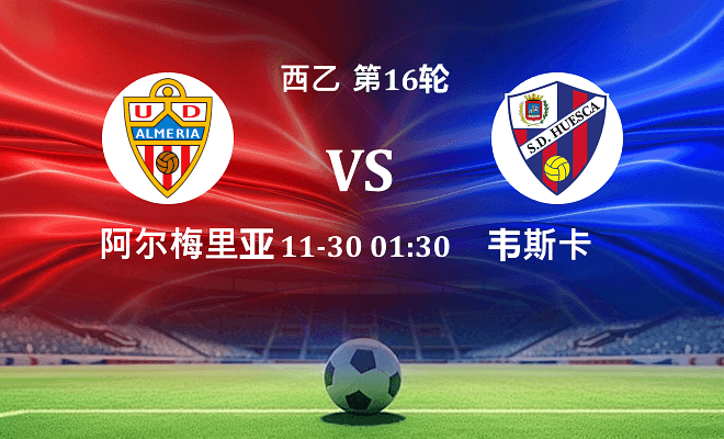 阿尔梅里亚 VS 韦斯卡最新阵容