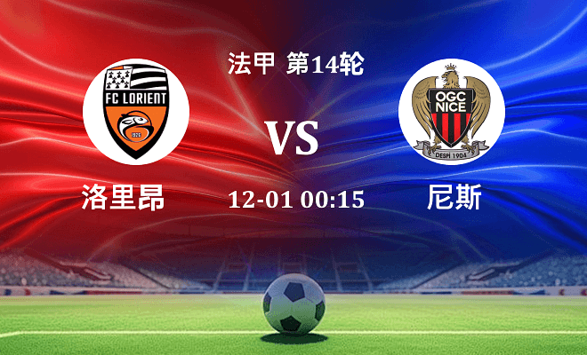 洛里昂 VS 尼斯最新阵容