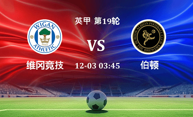 维冈竞技 VS 伯顿最新阵容