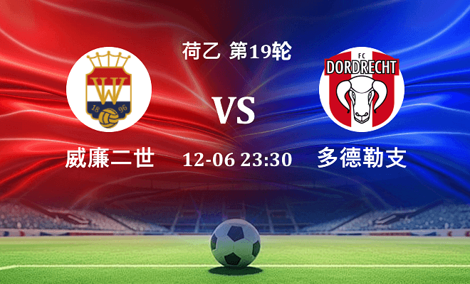 威廉二世 VS 多德勒支最新阵容