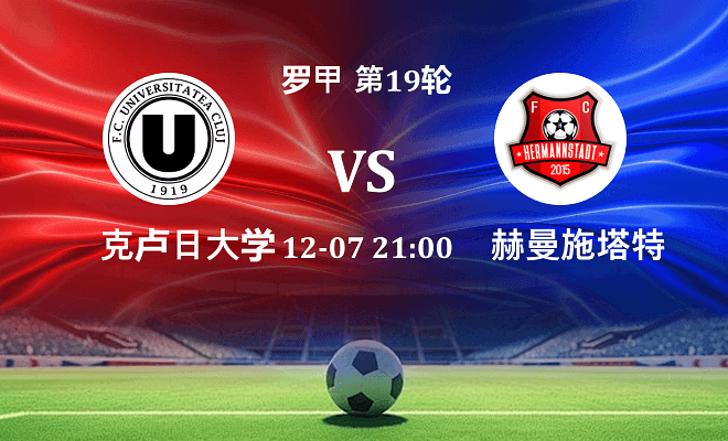 克卢日大学 VS 赫曼施塔特最新阵容