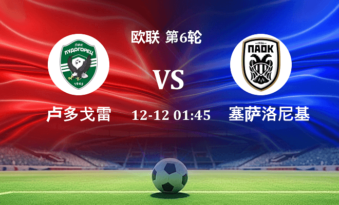 卢多格雷茨 VS 塞萨洛尼基最新阵容