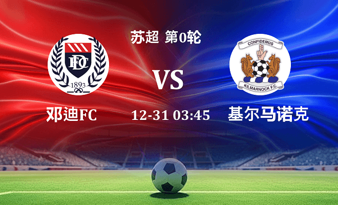邓迪FC VS 基尔马诺克最新阵容