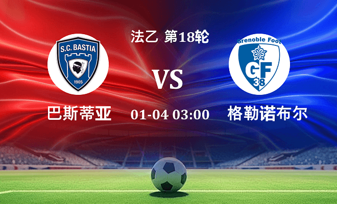 巴斯蒂亚 VS 格勒诺布尔最新阵容